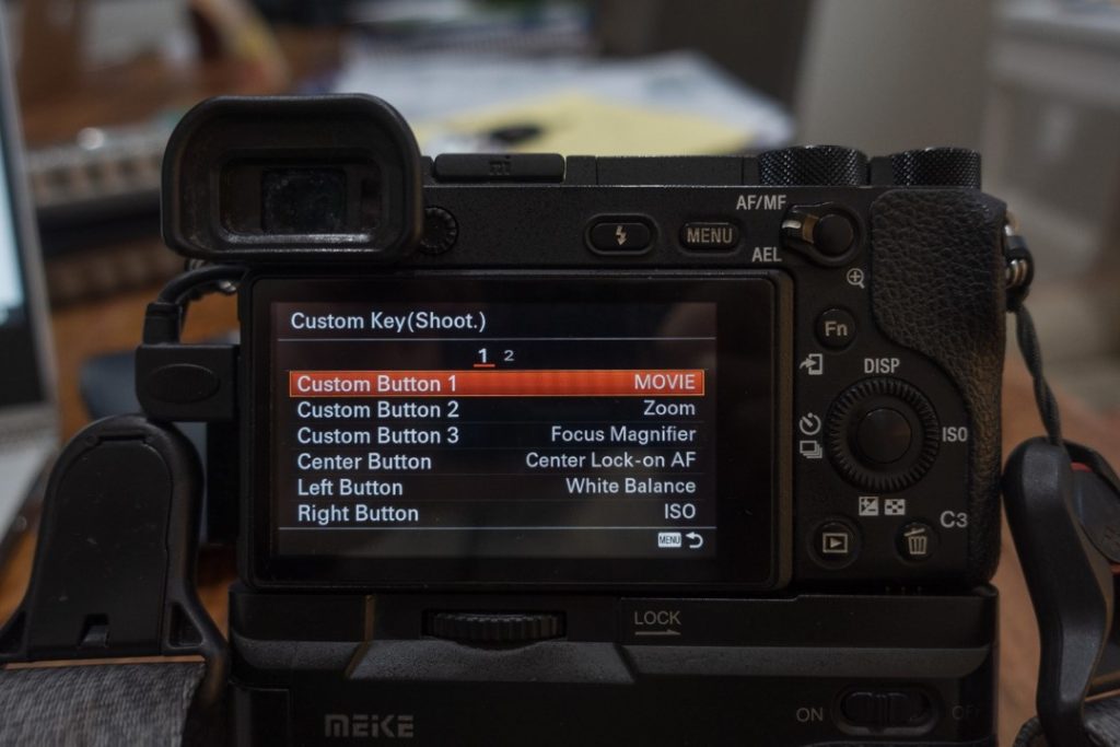 custom button menu 1 - how to shoot slow motion with sony a6500 - witandfolly.co