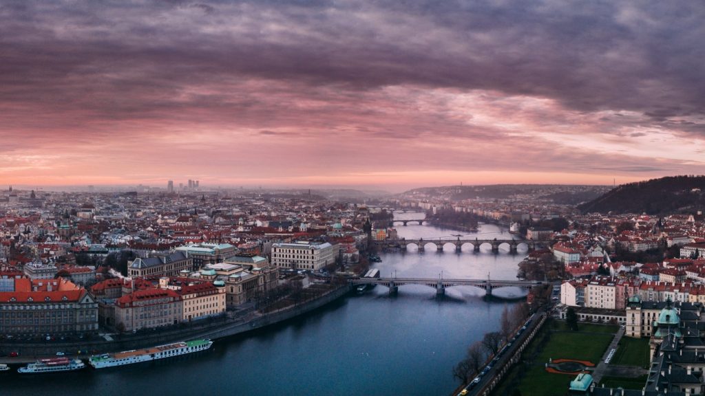 picture of view from Letensky Profil Lookout in prague