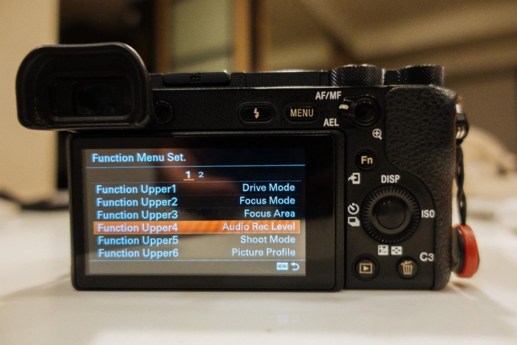 After Customizing Function Menu Set on Sony a6500 - sony a6500 audio settings - witandfolly.co