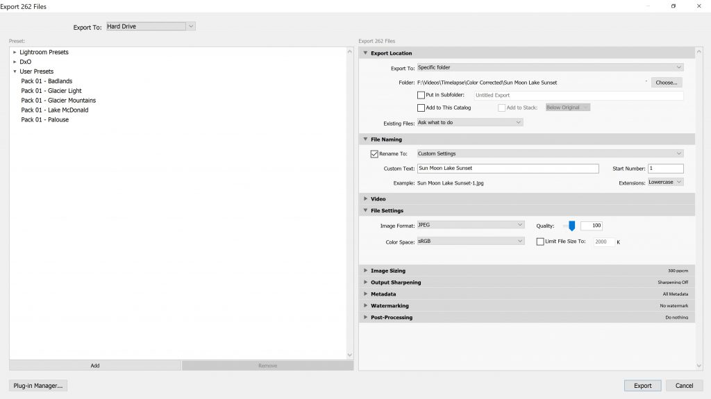 Export Dialog Box with Settings - witandfolly.co