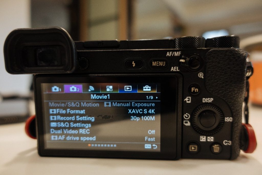 Menu camera 2 tab on Sony a6500 - sony a6500 audio settings - witandfolly.co