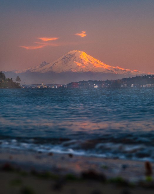 View of Mount Ranier from Discovery Park - witandfolly.co