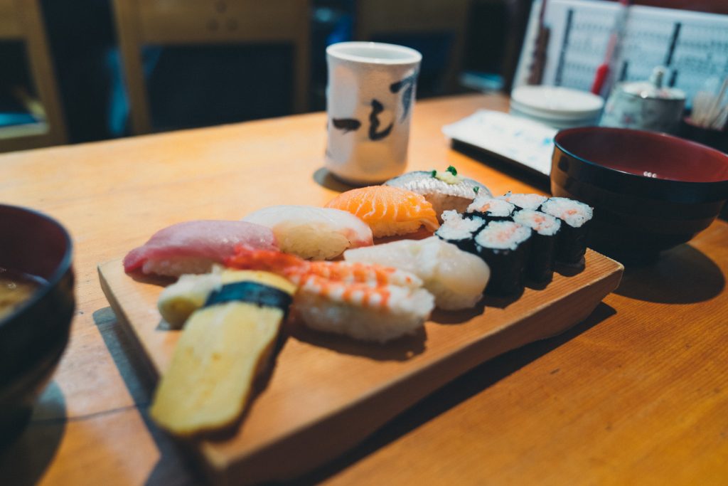 image of sushi in japan