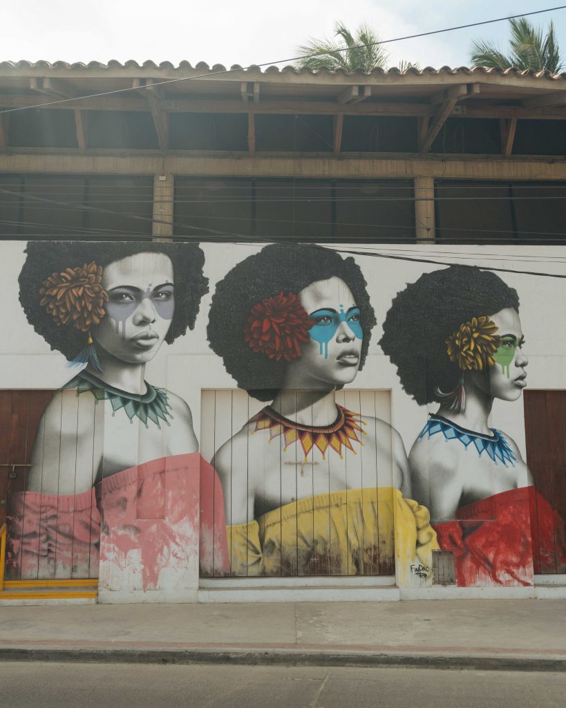 Mural in Getsamni Neighborhood of Cartagena - witandfolly.co-1