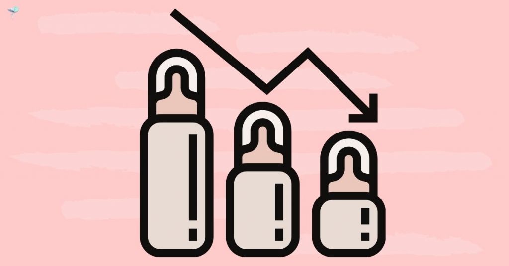 illustration of a decreasing birth rate