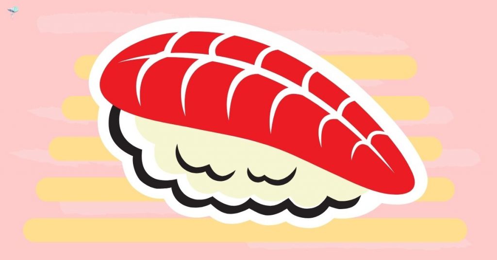 illustration of a piece of sashimi