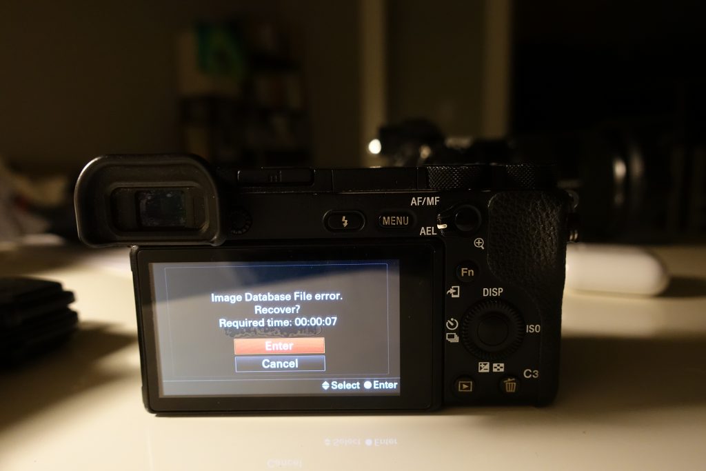image-database-file-error-recover-sony-a6500