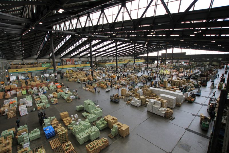 inside of ota flower market