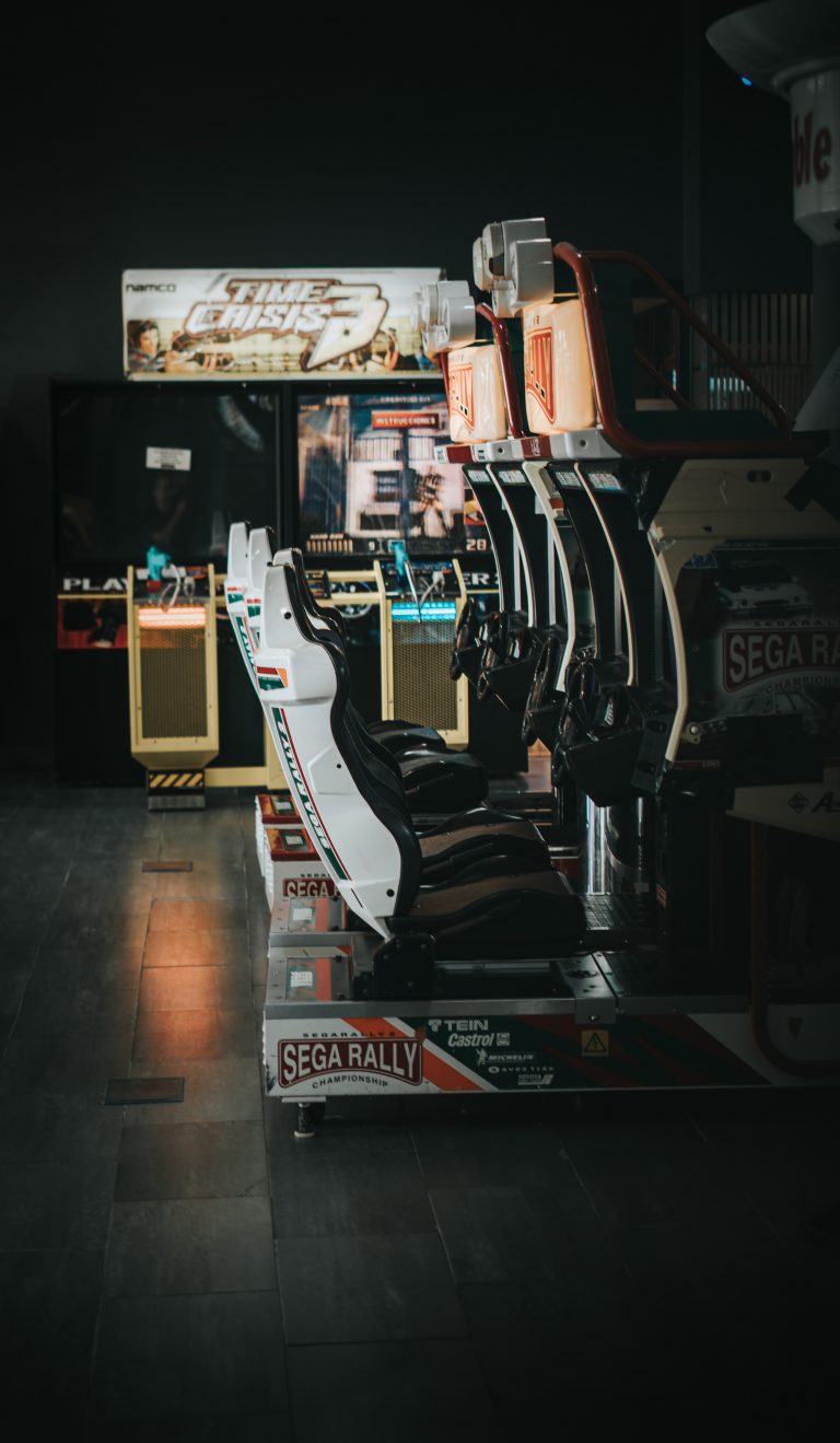 racing car game at sega joypolis