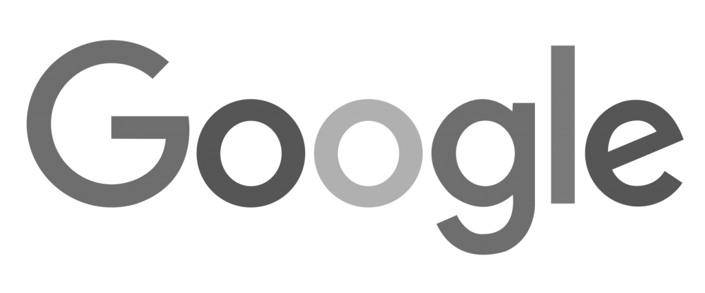google logo in grayscale