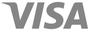 visa logo in grayscale