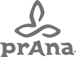 prana logo in gray scale