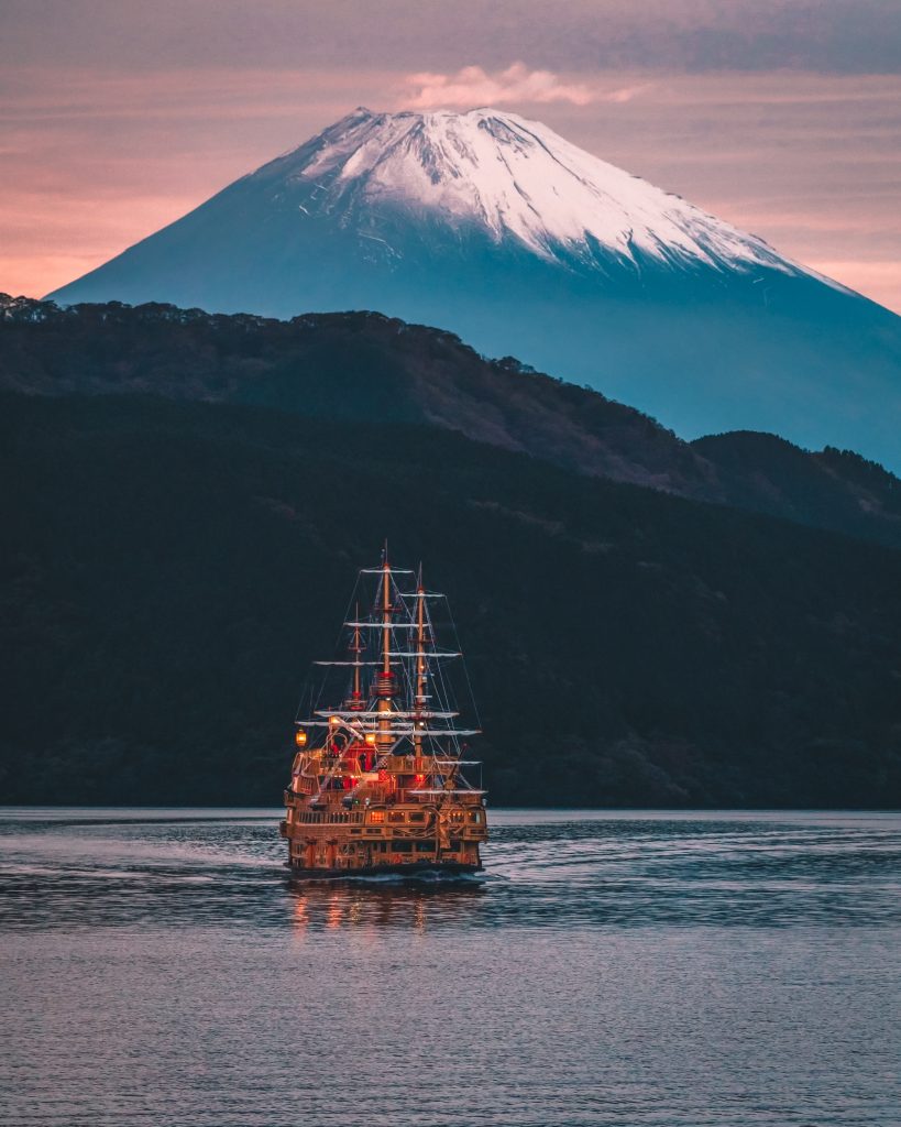 Mt Fuji with Pirate Ship